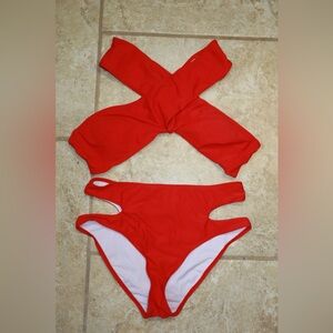 Boohoo Sexy Brazilian Bandage Halter Swimsuit SIZE 6